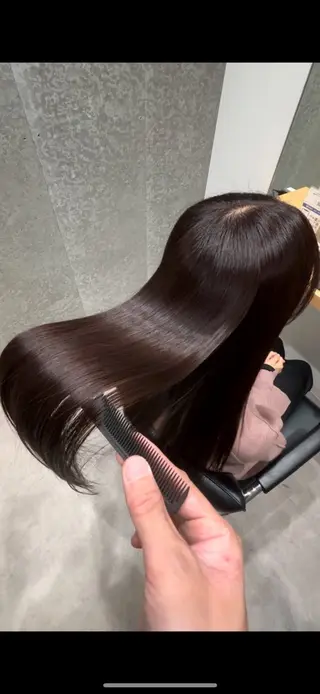 ミディアム カラー 髪質改善ヘアケア 艶髪特化/上田のヘアスタイル