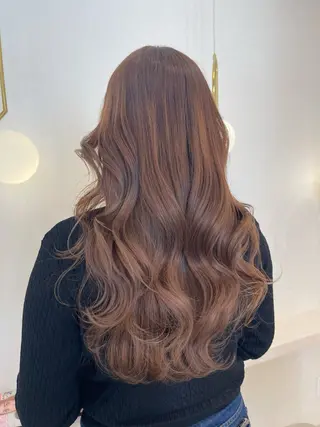 ロング MEI💫銀座 エクステ/艶カラーのヘアスタイル