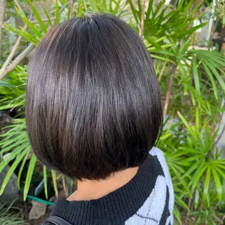 ショート カラー 髪質改善カラー 貝本 遥那 🧸⸝⋆*のヘアスタイル