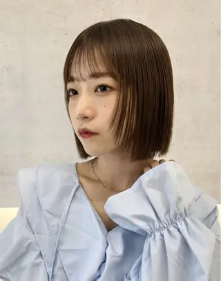 ショート 福岡美容師 透明感カラーのヘアスタイル