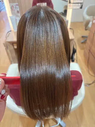 ミディアム 髪質改善カラー 清利あやなのヘアスタイル