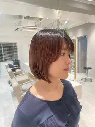 ショート 🤍恵比寿/透明感/ 小顔カット🤍アズサのヘアスタイル