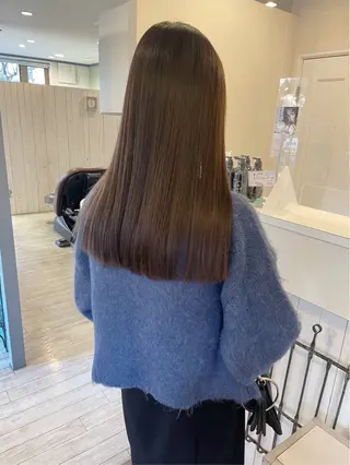 セミロング カラー 縮毛矯正/髪質改善 riwaのヘアスタイル