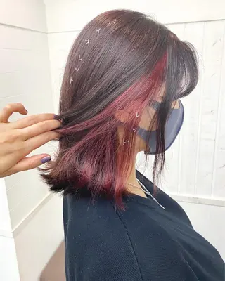ミディアム ☀️透明感color KURO☀️のヘアスタイル