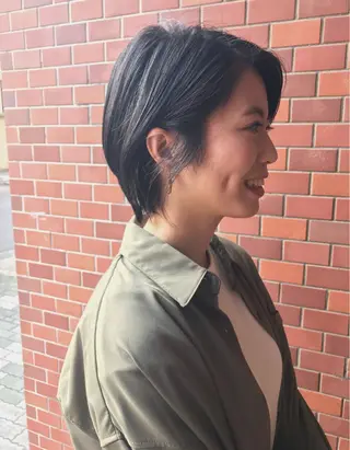 ショート 丹羽大喜 縮毛矯正/美髪矯正のヘアスタイル