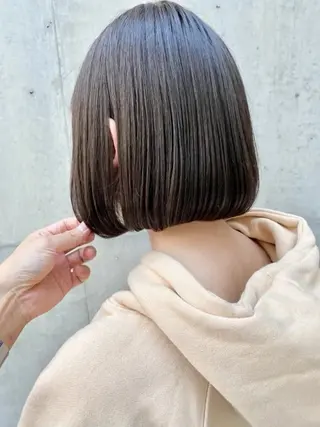 ミディアム カラー パーマ ヒナ/酸性ストレート ・艶カラー🌿のヘアスタイル