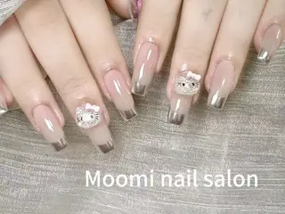 ロング 長さだし専門 Moominのネイルデザイン