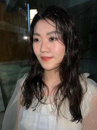 ロング パーマ 松井美樹/似合わせ ガーリー・韓国のヘアスタイル