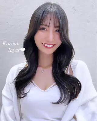 ロング カラー 韓国ヘア×髪質改善 /yoshikaのヘアスタイル