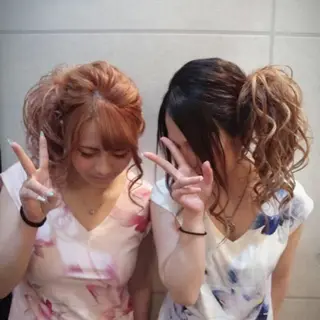 ミディアム セミロング ロング ヘアアレンジ 垢抜けメイク✖️盛れ るヘア/SAORIのヘアスタイル
