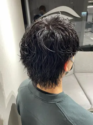 パーマ メンズ 大阪美容師 井上智博のヘアスタイル