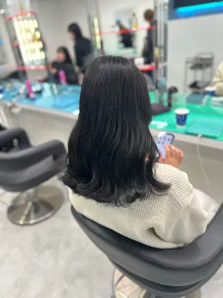 セミロング カラー ♡ダブルカラー特化♡ miyuのヘアスタイル