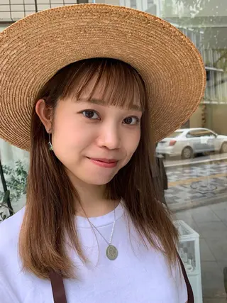 ロング カラー fio マナミのヘアスタイル