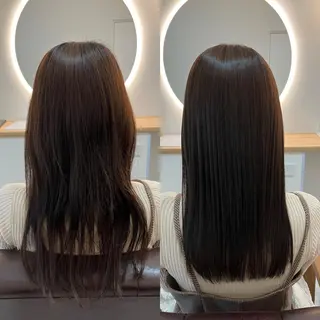 ロング カラー ヘアアレンジ キッズ 横浜関内髪質改善 re:Magoのヘアスタイル