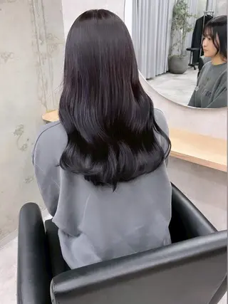 セミロング カラー 東頭 さくらのヘアスタイル