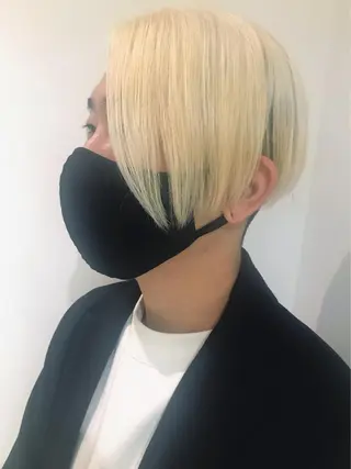 ショート カラー メンズ 髪質改善カラー/ボブ 🌻Mutsumiのヘアスタイル