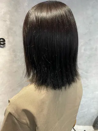 ミディアム 縮毛矯正・髪質改善 特化 出納 直起のヘアスタイル