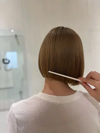 ショート yui🥀/ボブ /ブリーチなしカラーのヘアスタイル