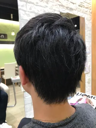 ショート メンズ ❣️大人色気レイヤー 美髪縮毛 金山❣️のヘアスタイル