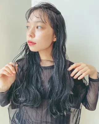 カラー 上之門 未結のヘアスタイル