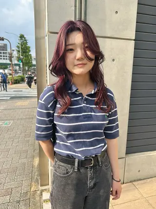 ロング カラー 🌈村松滉太髪質改善 レイヤーカット🌈のヘアスタイル