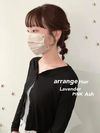 ミディアム ヘアアレンジ 市川 千夏のヘアスタイル