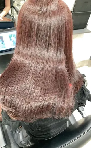 ロング カラー スキバサミを使わない カット🌼唯🌼のヘアスタイル