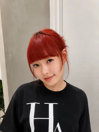 カラー 山縣 稚子のヘアスタイル