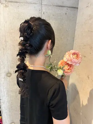 ロング ヘアアレンジ 美髪× ヘアセット✨Araiのヘアスタイル