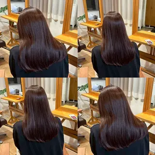 ロング カラー RINNO🌷透明感 カラー/縮毛矯正のヘアスタイル