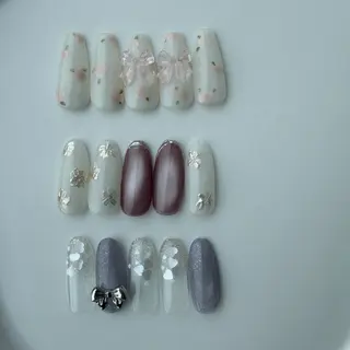 ネイル 韓国ネイル🎀 H nail 碧のネイルデザイン