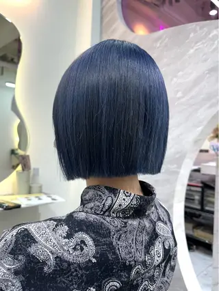 ロング カラー ヘアアレンジ 🖤kana/艶髪/ 韓国風暗髪カラー🖤のヘアスタイル