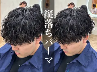 ショート パーマ メンズ パーマ職人DAIKI ツイスパ/波巻きのヘアスタイル