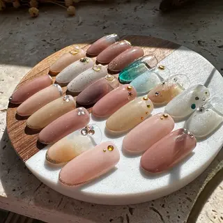 ネイル ドレープネイル あべみつきのネイルデザイン