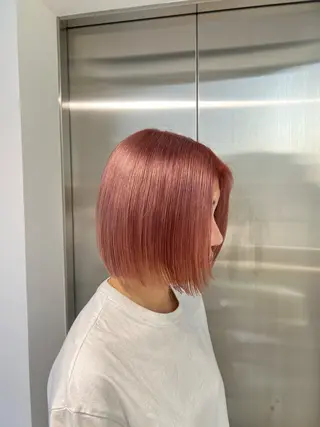 ショート カラー 赤みゼロ/透明感 カラー🌿KANTAのヘアスタイル