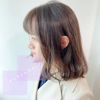 ミディアム カラー 🌟横浜THREE 店長担当🌟のヘアスタイル