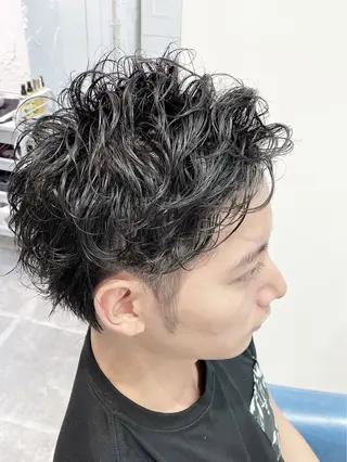 ショート パーマ メンズ 中目黒✂︎店長✂︎ TOMOHIROのヘアスタイル