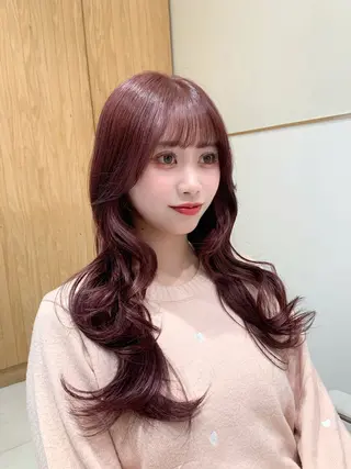 ロング カラー 韓国ヘア/レイヤー/ 顔まわり/りょーとのヘアスタイル