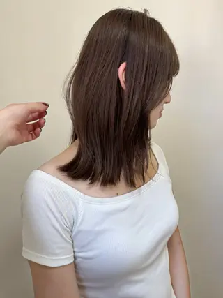 ミディアム 透明感🍨レイヤー ヘアセット/miyuのヘアスタイル