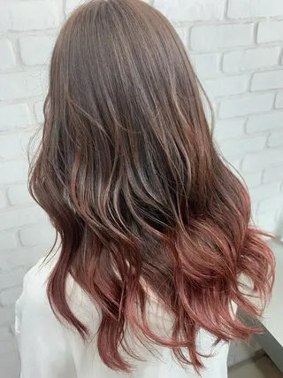 セミロング カラー ブリーチカラー🫧 森　凪沙のヘアスタイル