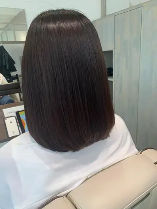 セミロング 垢抜け 雰囲気アップ ふにゅう ののかのヘアスタイル