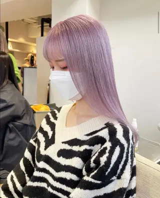 ロング パーマ カラー メンズ ヘアアレンジ キッズ マツエク・マツパ ネイル アイブロウ ブリーチ🌈金崎 江坂駅横すぐのヘアスタイル