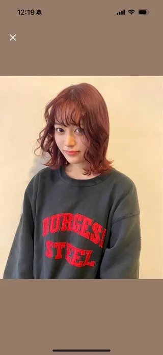 カラー abe yuikaのヘアスタイル