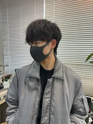 ショート パーマ メンズ 早瀬裕之 パーマのヘアスタイル