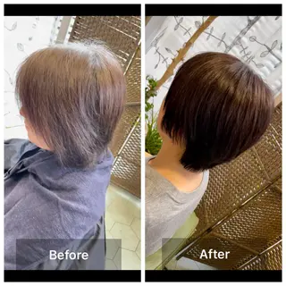 ショート カラー 堤太志 メンズパーマ特化のヘアスタイル