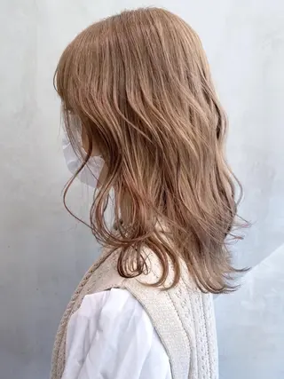 ミディアム カラー パーマ ヘアアレンジ ITbyALBUM 中野店のヘアスタイル