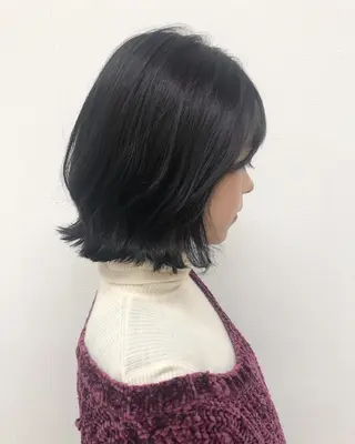 ミディアム カラー ヘアアレンジ 酸性縮毛矯正🧴韓国 レイヤー/髪質改善のヘアスタイル
