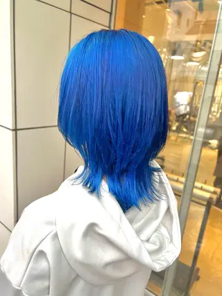 ミディアム カラー ヘアアレンジ 🌈インナーカラー ‘ショウマ’🌈のヘアスタイル
