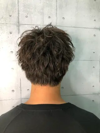 ショート パーマ メンズ 北脇 健治のヘアスタイル