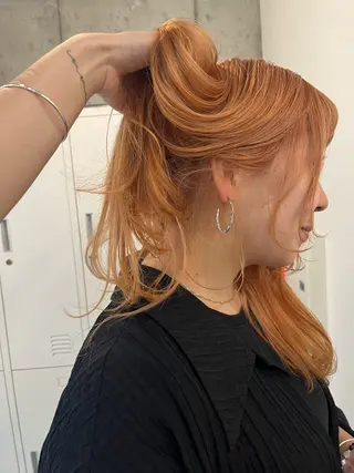 ロング カラー eri kinjoのヘアスタイル